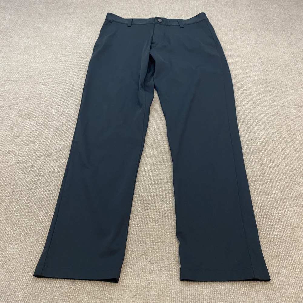 Rhone Pants Mens 30x30 Black Commuter Slim Performance Chino Stretch Travel - Picture 2 of 12
